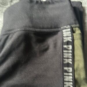 Black and Green PINK Leggings